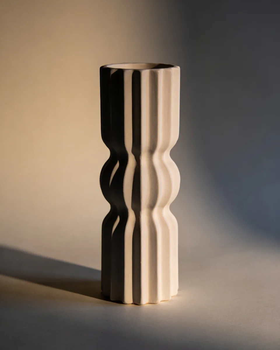 Handcrafted Ceramic Sculptural Vase